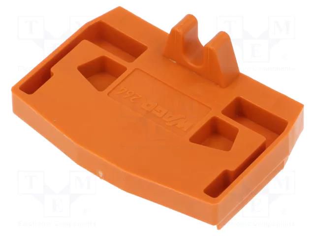 End plate; orange; 264 WAGO 264-364