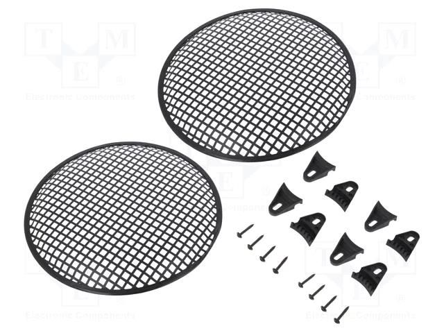 Loudspeaker grille; 12" 4CARMEDIA GRILL1120-BK