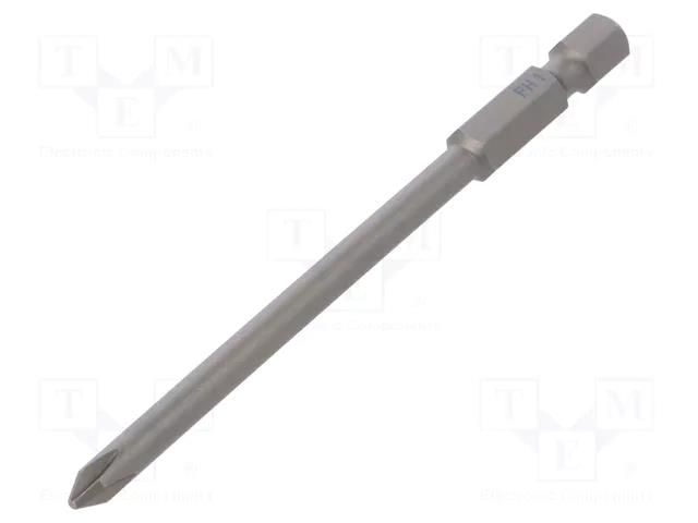 Screwdriver bit; Phillips; PH1; Overall len: 90mm; PROFESSIONAL WIHA WIHA.04126