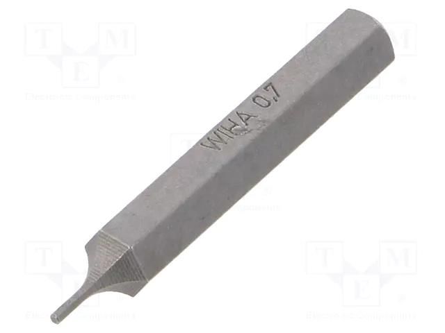 Screwdriver bit; hex key; HEX 0.7mm; Overall len: 28mm; MICRO WIHA WIHA.40614