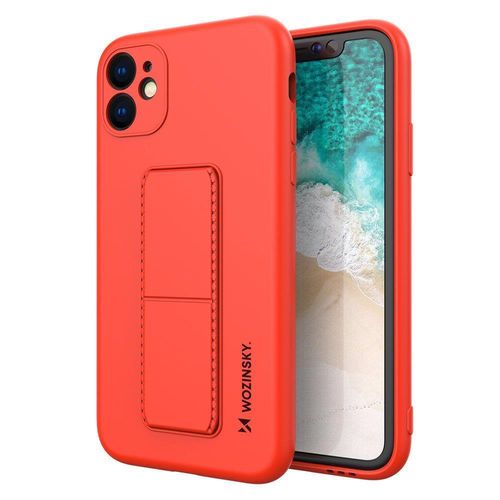 Wozinsky Kickstand Case silicone case with stand iPhone 11 Pro red, Wozinsky 5907769316739 5907769316739