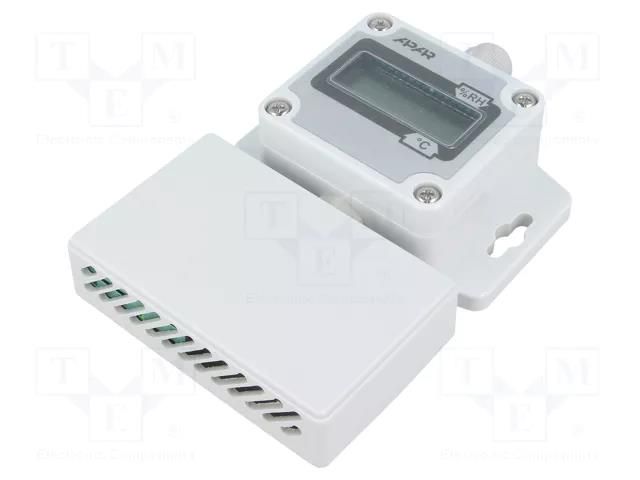 Converter: particle, temperature and humidity; Usup: 12÷36VDC APAR AR258/LCD/I