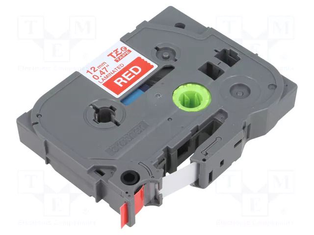 Tape; 12mm; 8m; red; Character colour: white; laminated,glued BROTHER BR-TZE435