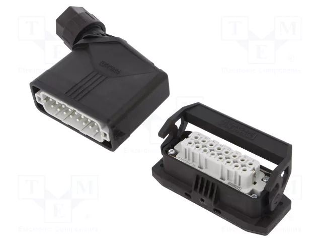 Connector: HDC; male + female; PIN: 16; 20A; 250V; HDC; 16+PE; M25 PHOENIX CONTACT HCEVOA16UTBWSHHM25