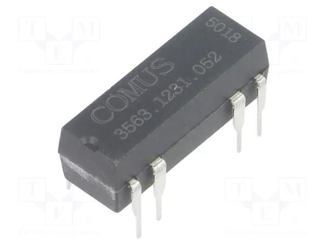 Relay: reed switch; SPDT; Ucoil: 5VDC; 400mA; max.100VDC; 5W; THT COMUS 3563.1231.052