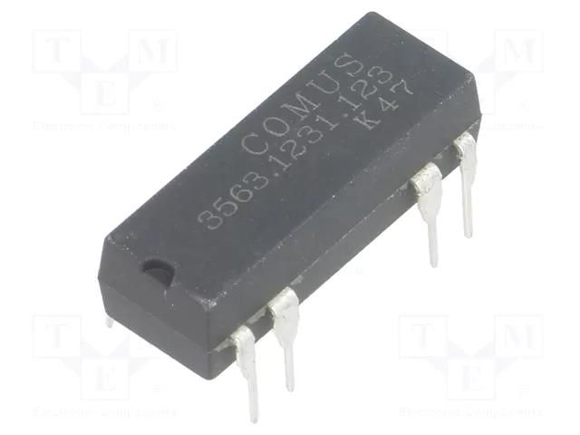 Relay: reed switch; SPDT; Ucoil: 12VDC; 400mA; max.100VDC; 5W; THT COMUS 3563.1231.123