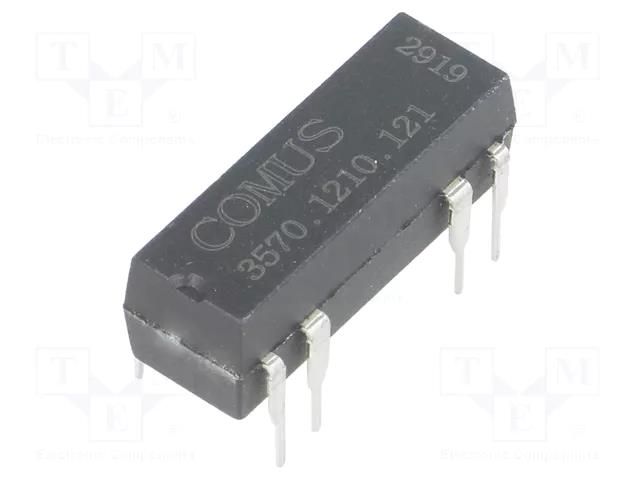 Relay: reed switch; SPST-NO; Ucoil: 12VDC; 500mA; max.150VDC; 10W COMUS 3570.1210.121