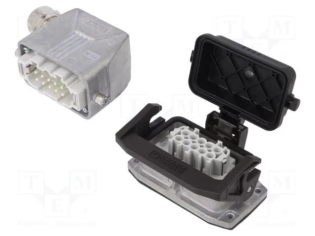 Connector: HDC; male + female; PIN: 10; 16A; 500V; HDC; 10+PE; M25 PHOENIX CONTACT HCSTAB10PTBWSCLSM2