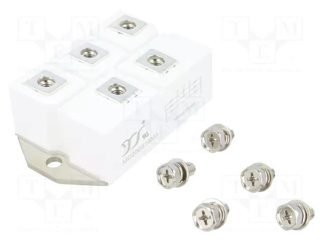 Bridge rectifier: three-phase; Urmax: 1.6kV; If: 200A; Ifsm: 2.24kA YANGJIE TECHNOLOGY MD200S16M3-YAN