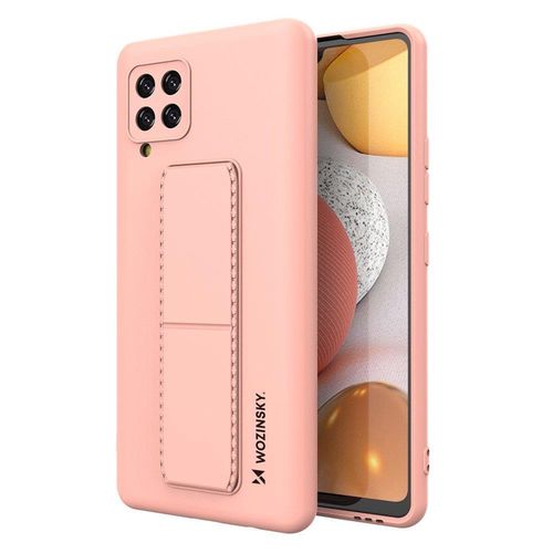 Wozinsky Kickstand Case Silicone Stand Cover for Samsung Galaxy A42 5G Pink, Wozinsky 5907769317316 5907769317316