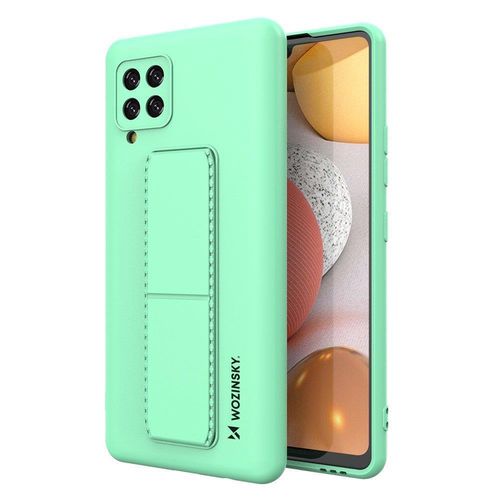 Wozinsky Kickstand Case Silicone Stand Cover for Samsung Galaxy A42 5G Mint, Wozinsky 5907769317323 5907769317323