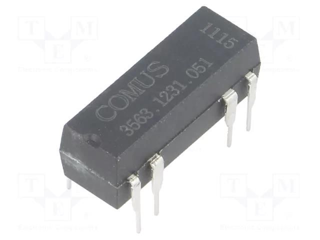 Relay: reed switch; SPDT; Ucoil: 5VDC; 400mA; max.100VDC; 5W; THT COMUS 3563.1231.051