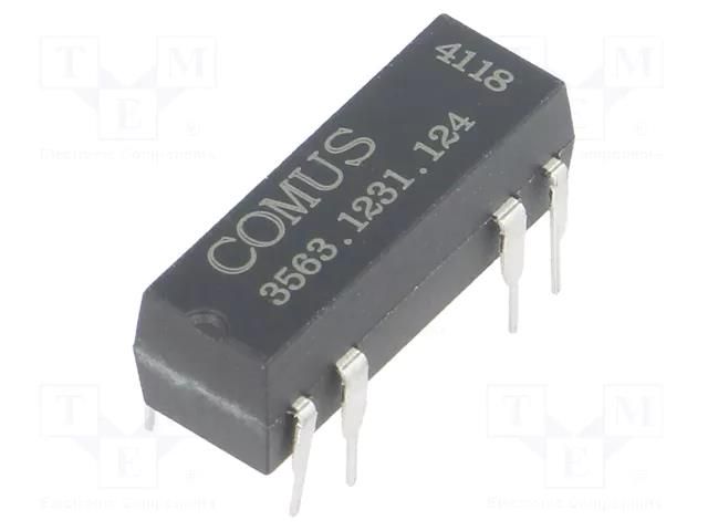 Relay: reed switch; SPDT; Ucoil: 12VDC; 400mA; max.100VDC; 5W; THT COMUS 3563.1231.124