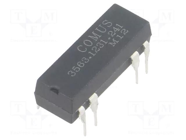 Relay: reed switch; SPDT; Ucoil: 24VDC; 400mA; max.100VDC; 5W; THT COMUS 3563.1231.241