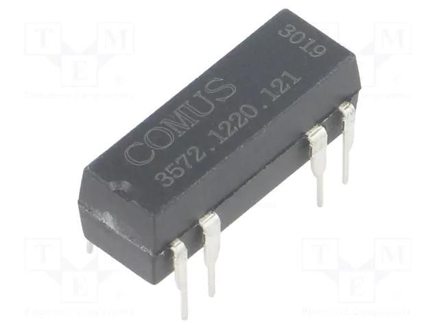 Relay: reed switch; DPST-NO; Ucoil: 12VDC; 500mA; max.150VDC; 10W COMUS 3572.1220.121