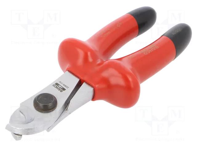 Pliers; side,cutting,insulated; without chamfer; 170mm; 1kVAC BAHCO SA.2250V-170