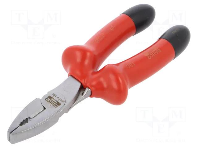Pliers; insulated,universal; alloy steel; 180mm; 1kVAC BAHCO SA.2678V-180