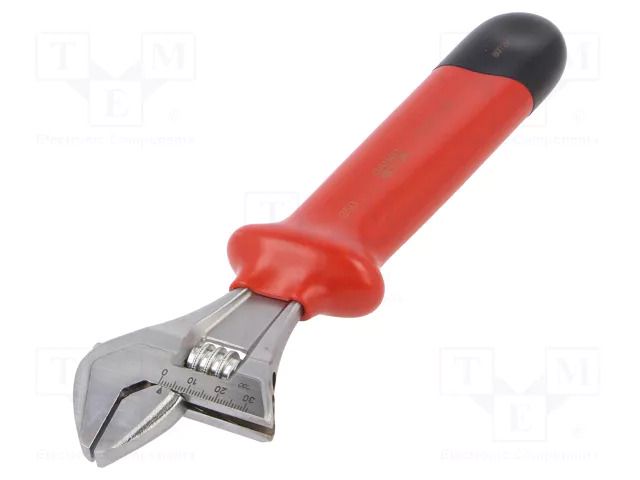 Wrench; insulated,adjustable; Jaw capacity: 29mm; tool steel BAHCO SA.8072V