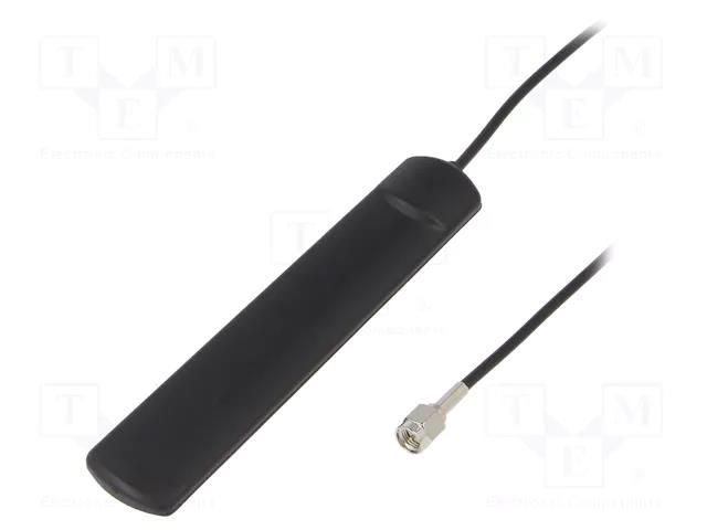 Antenna; GSM; 0dBi; L: 116mm; Len: 2.5m; male,SMA; Colour: black 2J Antennas 2J5004P250LL100C20