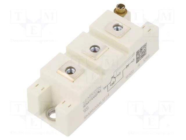 Module: IGBT; diode/transistor; boost chopper; Urmax: 1.2kV; screw SEMIKRON DANFOSS SKM150GAL12T4