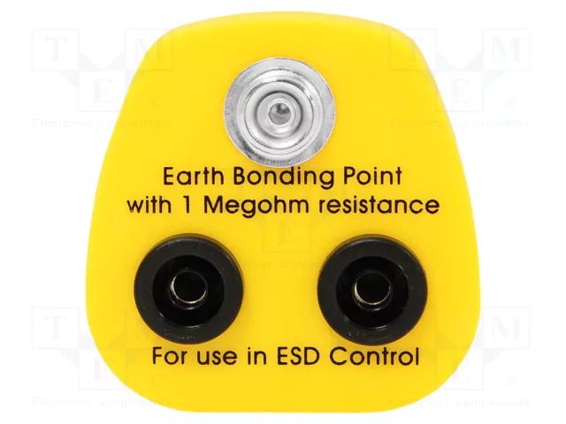 Earthing plug; ESD; yellow; 1MΩ ANTISTAT ATS-070-0012