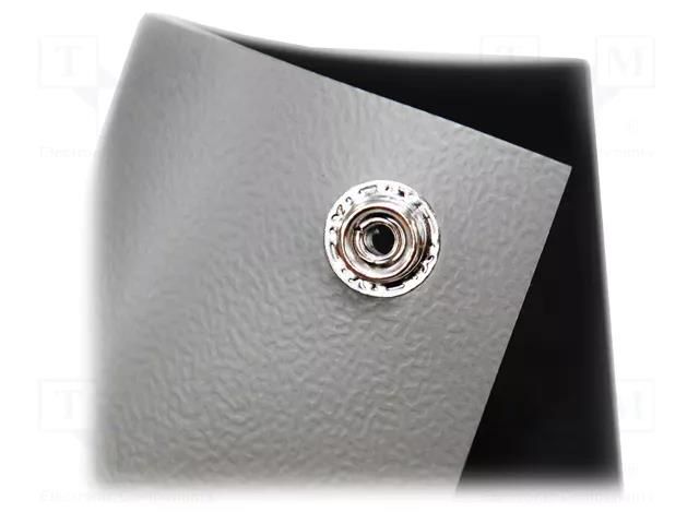 Mat: bench; ESD; grey; L: 1.2m; Width: 0.6m; Thick: 2mm; 180°C ANTISTAT ATS-082-0034F