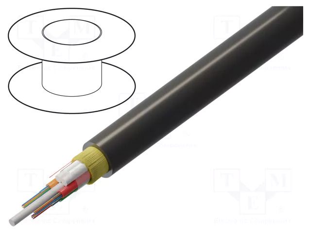 Wire: fiber-optic; AERO AS04; Øcable: 10.1mm; Number of fibers: 12 FIBRAIN FIBRAIN-CAB-008