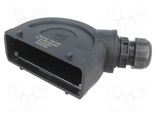 Enclosure for connectors: HDC; size 24B; for cable; Han-Eco® B HARTING 19431240527