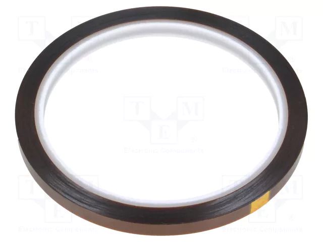 Tape: high temperature resistant; Thk: 0.07mm; 50%; amber; W: 6mm ANTISTAT ATS-051-0007