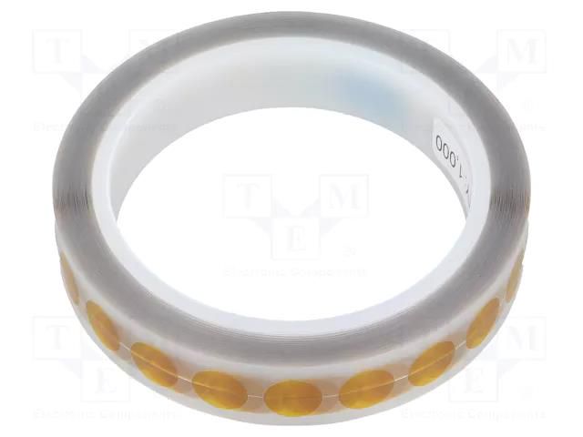 Tape: high temperature resistant; Thk: 0.07mm; 50%; amber; reel ANTISTAT ATS-053-1003