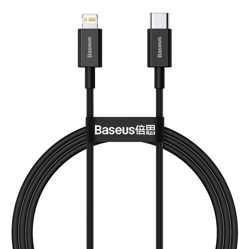 Baseus Superior Series USB-C / Lightning PD 20W 1 m cable - black, Baseus 6953156205307 6953156205307