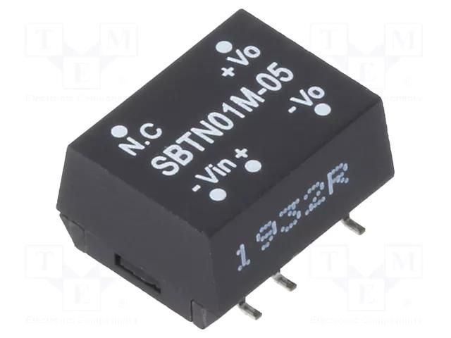 Converter: DC/DC; 1W; Uin: 10.8÷13.2VDC; Uout: 5VDC; Iout: 20÷200mA MEAN WELL SBTN01M-05