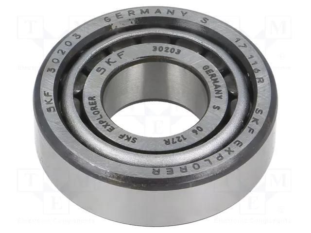 Bearing: tapered roller; Øint: 17mm; Øout: 40mm; W: 13.25mm SKF SKF30203
