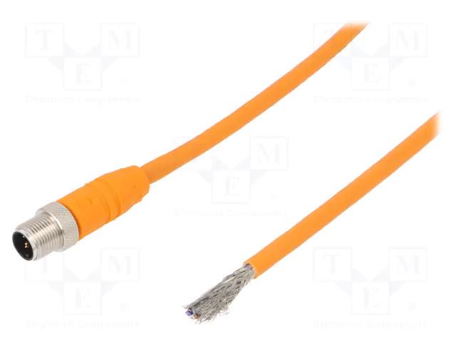 Cable: for sensors/automation; M12; PIN: 5; straight; 5m; plug; 4A LUMBERG AUTOMATION RSTS5-183/5M