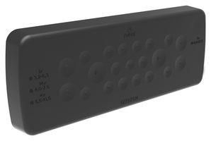 GLAND PLATE, RECTNGLR, 13 ENTRY, BLK CEPH1324