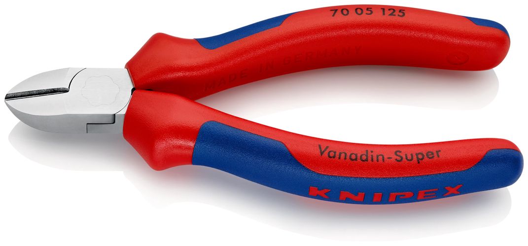 KNIPEX 70 05 125 Diagonal Cutter with multicomponent handles chrome-plated 125 mm 70 05 125 4003773039501