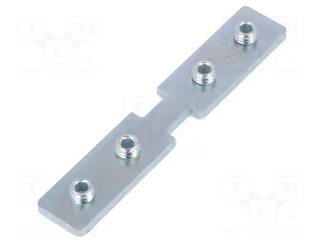 Connector 180°; natural; steel; FRAME14 TOPMET TOP-C3990030