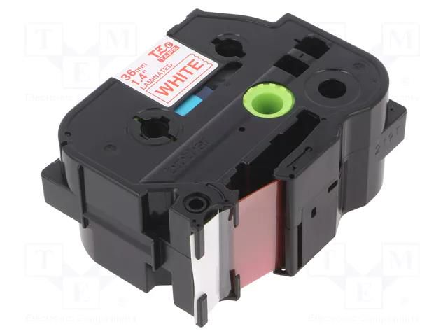 Tape; 36mm; 8m; white; Character colour: red; laminated,glued BROTHER BR-TZE262