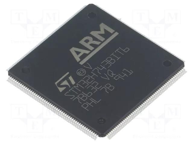 IC: STM32 ARM microcontroller; 400MHz; LQFP208; 1.62÷3.6VDC STMicroelectronics STM32H743BIT6