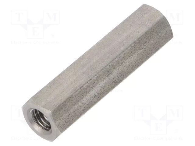 Screwed spacer sleeve; 50mm; Int.thread: M8; hexagonal DREMEC TFF-M8X50/DR1413