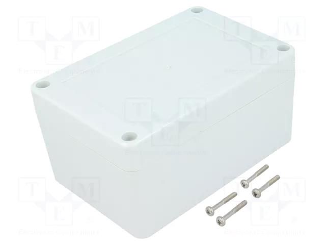 Enclosure: multipurpose; X: 80mm; Y: 120mm; Z: 60mm; ZP; light grey KRADEX ZP1208060JH-PC
