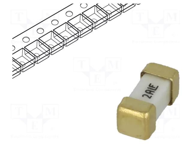 Fuse: fuse; 2A; 125VAC; 125V; 125VDC; ultra rapid; ceramic; SMD; 448 LITTELFUSE 0448002.MR