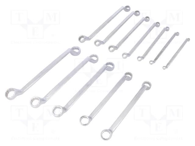 Wrench-set; box,bent; Chrom-vanadium steel; Blade: about 47 HRC PROLINE PRE-58779