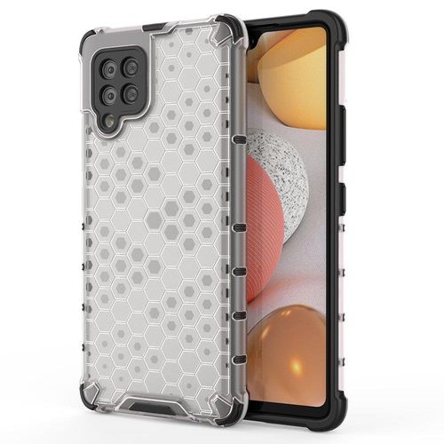 Honeycomb Case armor cover with TPU Bumper for Samsung Galaxy A42 5G transparent, Hurtel 9111201932258 9111201932258