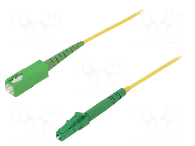 Fiber patch cord; LC/APC,SC/APC; 0.5m; Optical fiber: 9/125um FIBRAIN FIBRAIN-PATCH-023