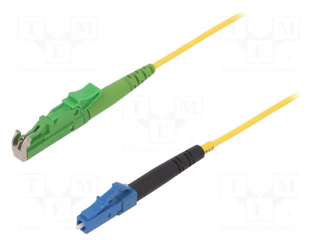 Fiber patch cord; LC/APC,LC/UPC; 1m; Optical fiber: 9/125um; Gold FIBRAIN FIBRAIN-PATCH-038