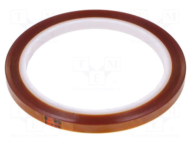 Tape: high temperature resistant; Thk: 0.07mm; 62%; amber; W: 6mm 3M 3M-5413-6