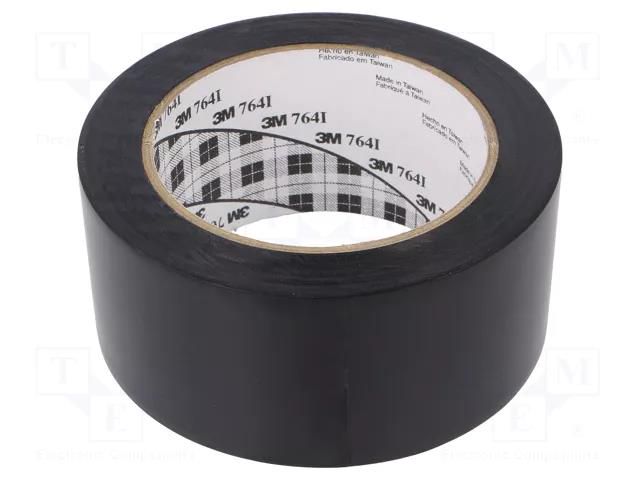 Tape: marking; black; L: 33m; W: 50mm; self-adhesive 3M 3M-764I-50-33BK