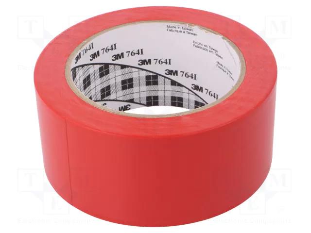 Tape: marking; red; L: 33m; W: 50mm; self-adhesive 3M 3M-764I-50-33RD