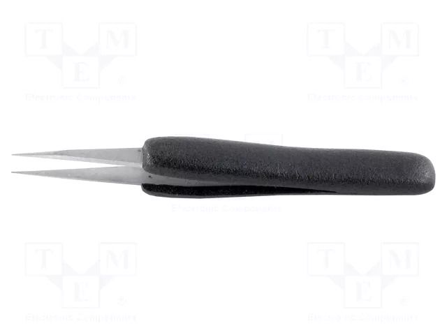 Tweezers; Blade tip shape: sharp; Tweezers len: 130mm; ESD IDEAL-TEK IDL-AA.SA.DN.6